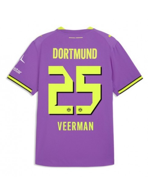 Moški Nogometna dresi replika Borussia Dortmund Joey Veerman #25 Tretji 2026-27 Kratek rokav Moški Nogometna dresi replika Borussia Dortmund Joey Veerman #25 Tretji 2026-27 Kratek rokav